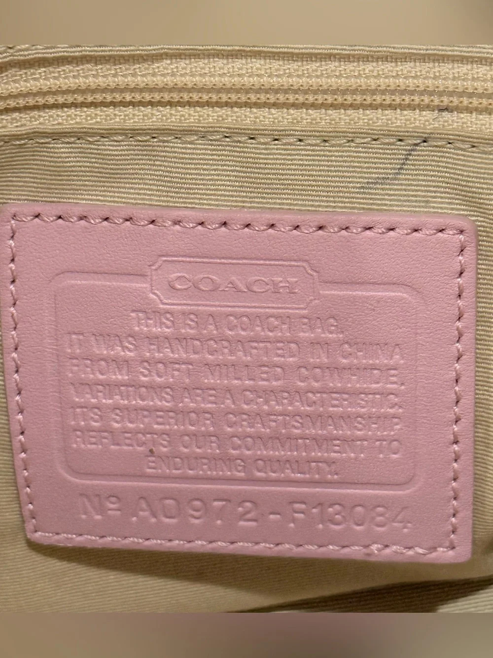 Vintage Coach Y2K Hamptons Carryall Satchel Bag Pink Leather Coquette F13084